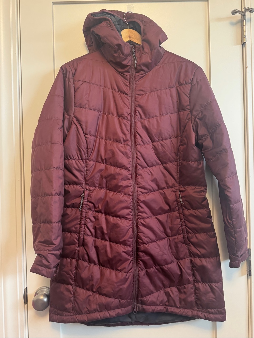 Columbia Waitsburg Ridge II Long Puffer Winter Jacket Large MARIONBERRY